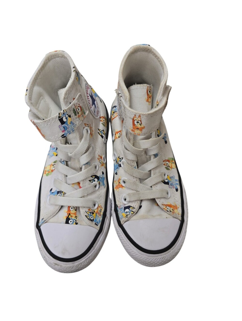 Converse x Bluey Chuck Taylor All Star High Top Sneakers Kids Size 12 White